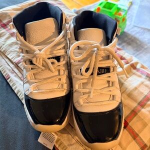 Jordan Kids Black and White Sneakers
